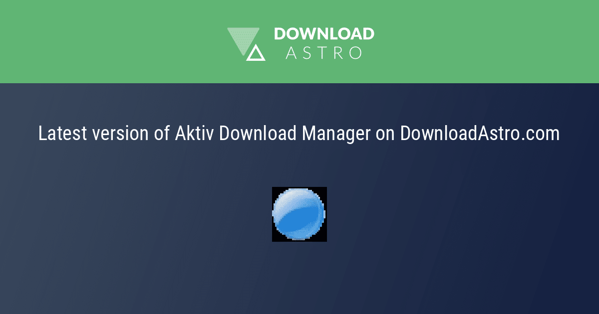 Aktiv Download Manager Logo