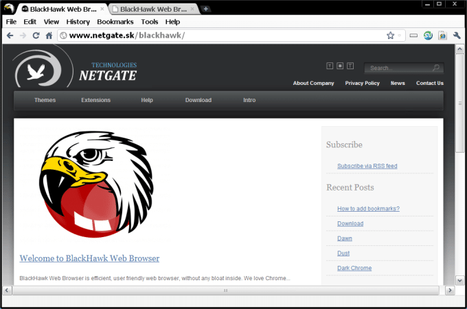 BlackHawk Web Browser Logo