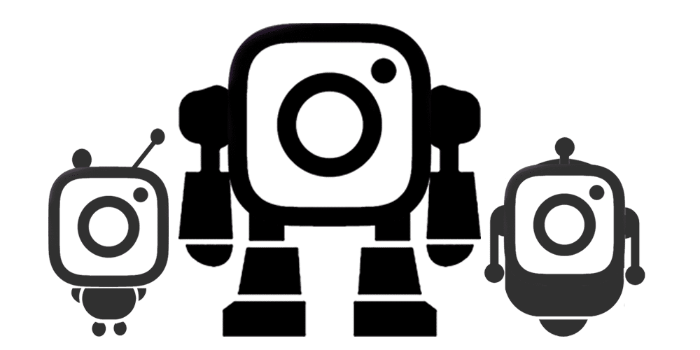 Instagram 机器人徽标