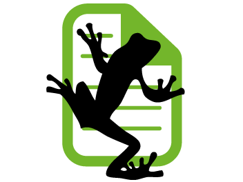 비명을 지르는 개구리 SEO 로그 파일 분석기 로고
