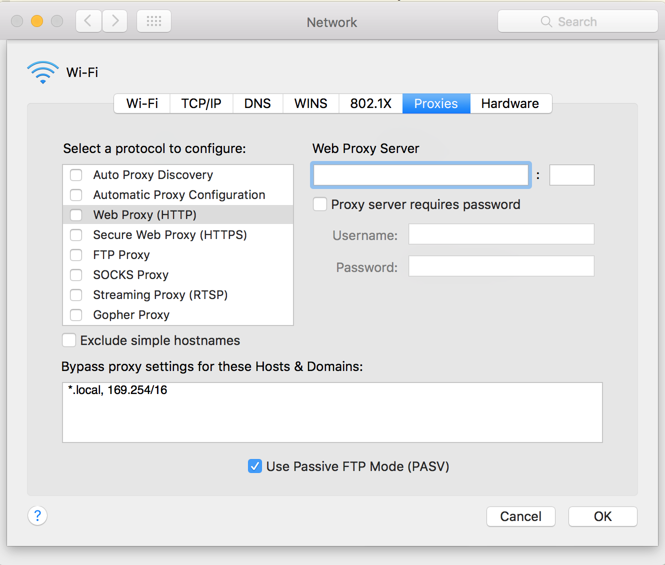 Proxy SOCKS5 Mac OS