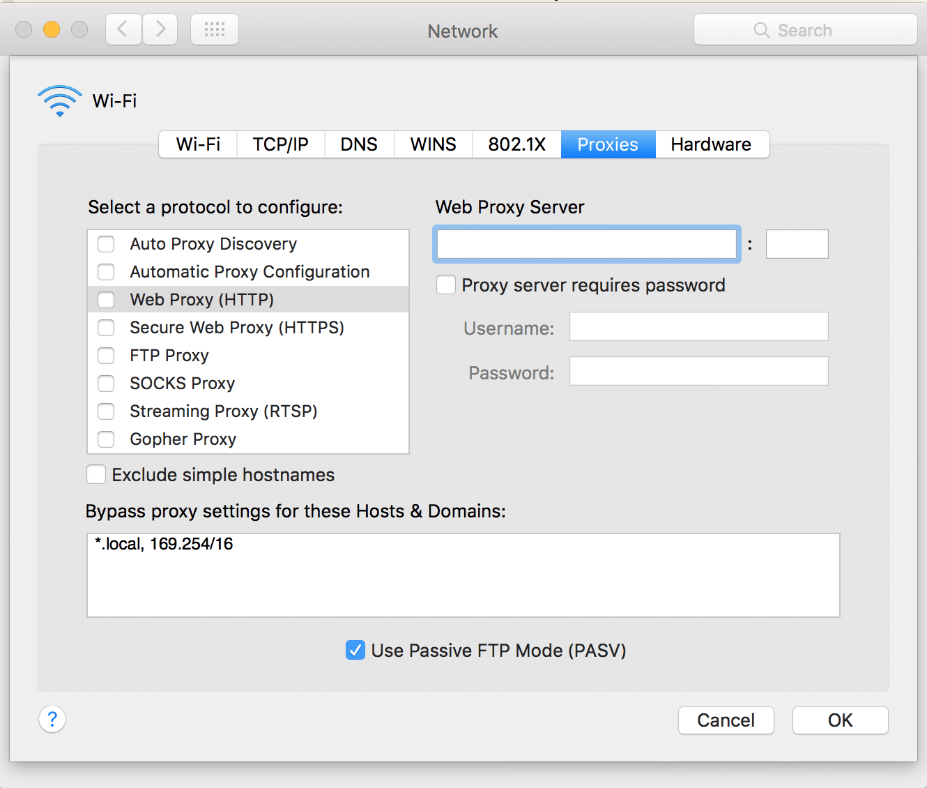 SOCKS5 Proxy MacOS