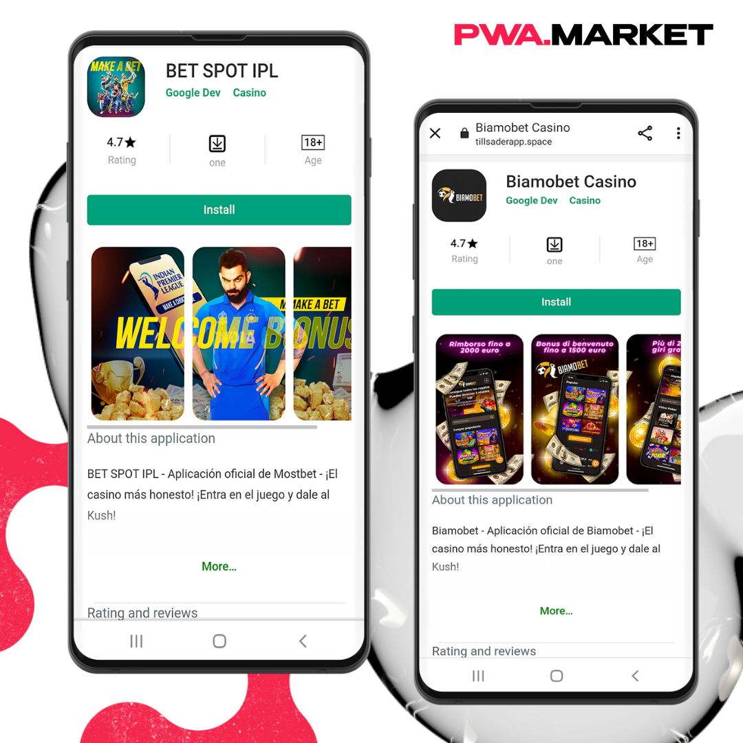 Example of PWA applications #1