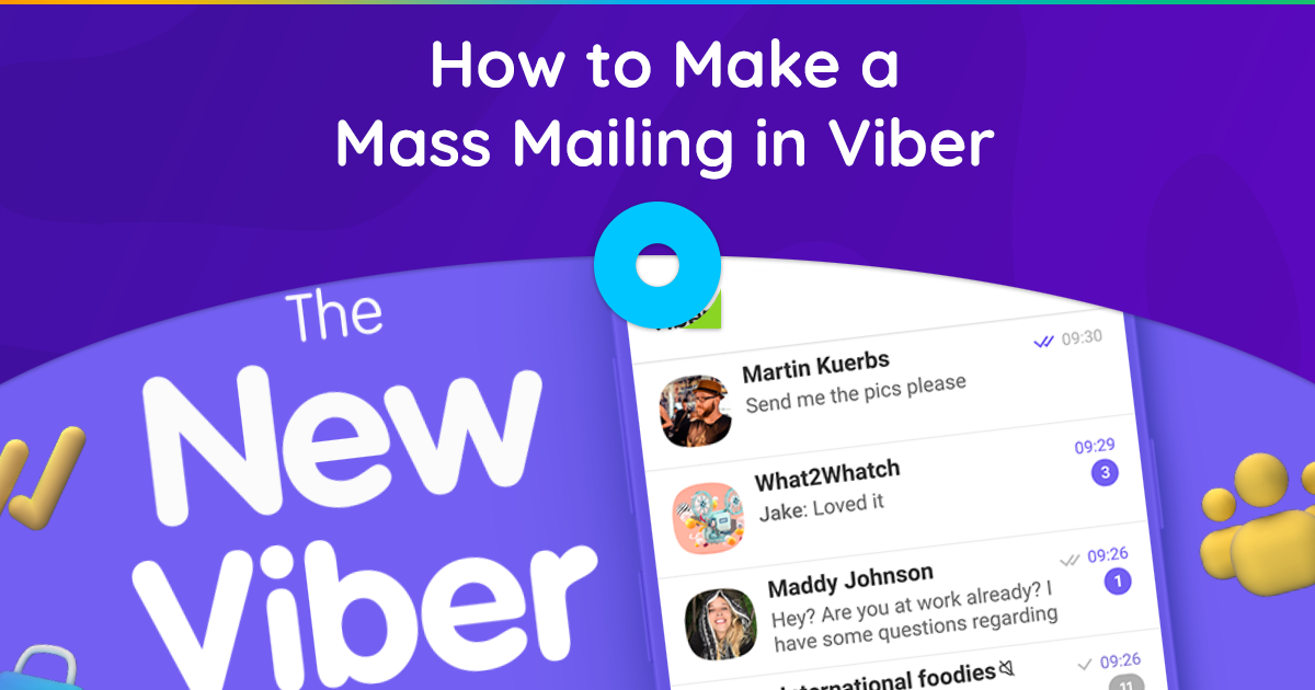 Come effettuare un mailing di massa in Viber