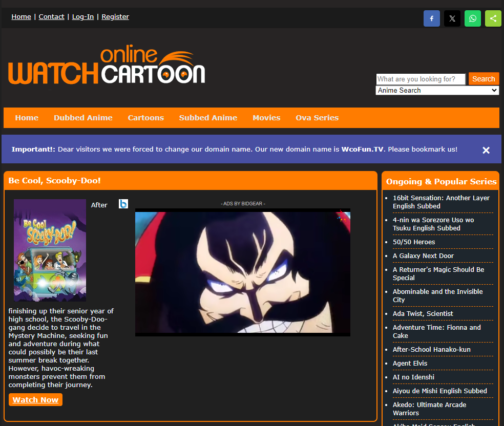 WcoFun Watch Cartoons and Anime Online in HD for Free